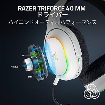 Amazon.co.jp: Razer レイザー Barracuda X Chroma 白 ワイヤレス