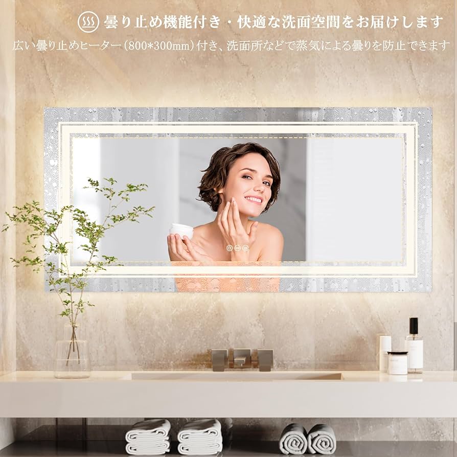 Amazon.co.jp: Susire 洗面所 鏡 大型 女優ミラー 壁掛け 姿見鏡