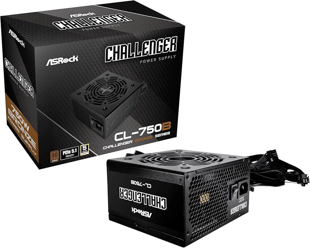 Amazon | ASRock Challenger 次世代GPU対応 PC電源ユニット 750W PCIe5