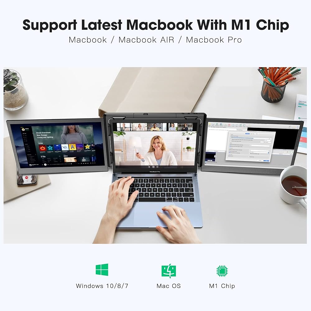 Amazon.co.jp: Kwumsy Proトリプルポータブルモニターラップトップ