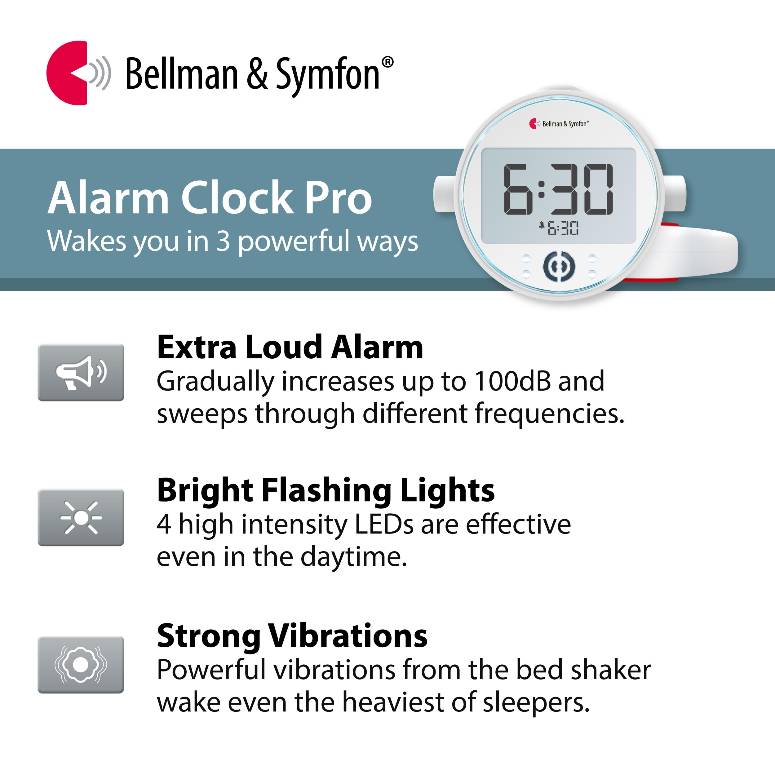 Amazon.co.jp: Bellman & Symfon 振動目覚まし時計プロ ベッド