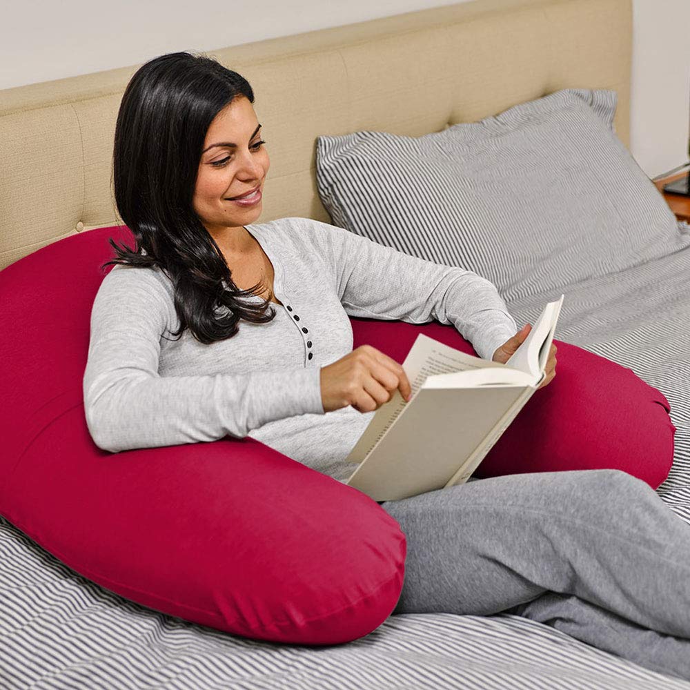 Amazon.co.jp: Yogibo Support ヨギボー サポート ワインレッド 腰枕