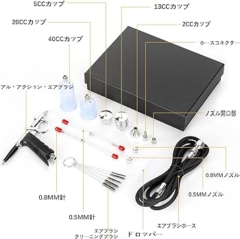 Amazon | XDOVET ダブルアクション エアブラシ トリガー エアーブラシ