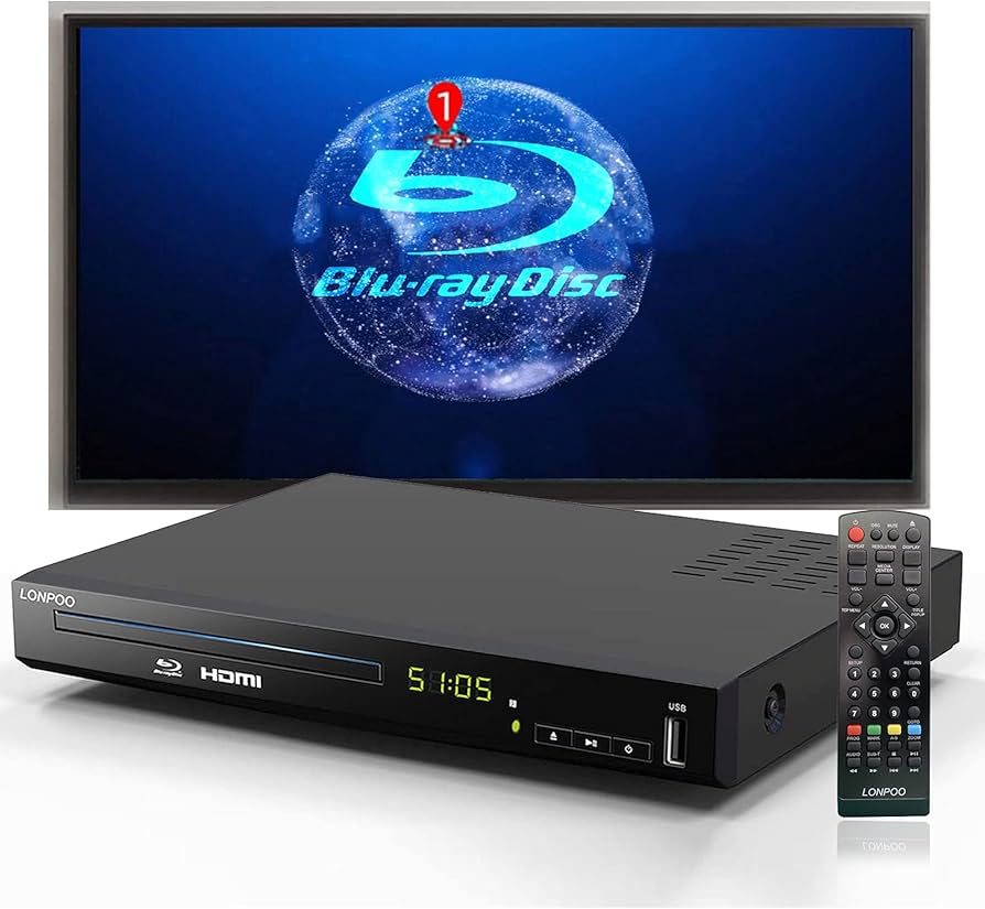 Amazon.com: Blu Ray DVD Player,Full HD Blu-ray Disc Player CD
