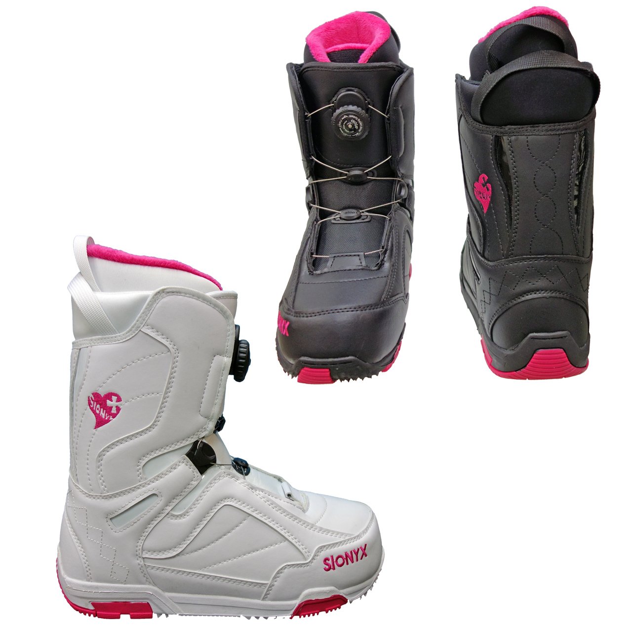 Amazon | Sionyx レディーススノーボードブーツ ダイヤル式スノボー