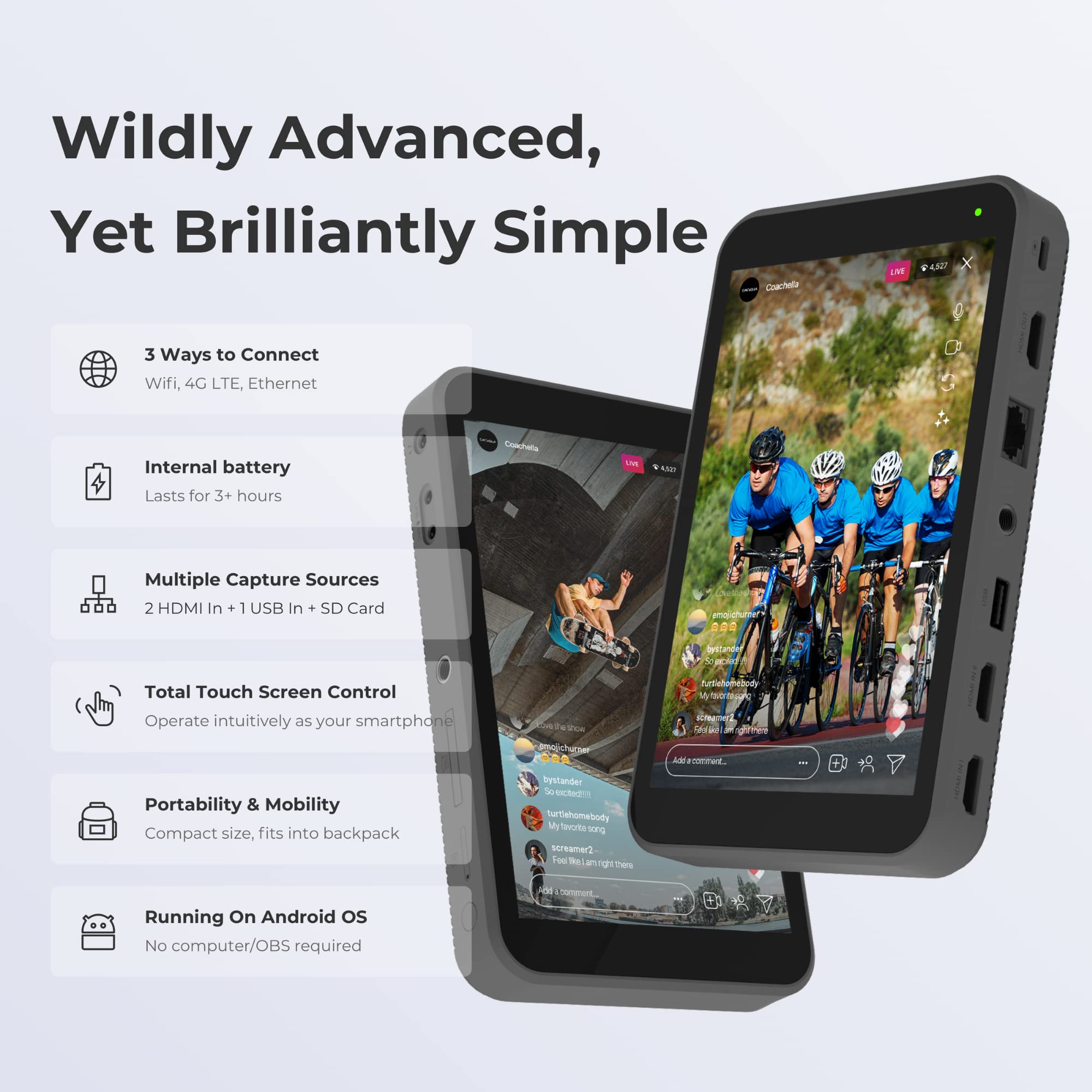 Amazon.co.jp: YoloLiv Instream 縦型配信ライブストリーミング