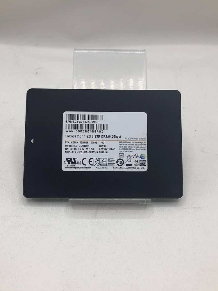 Amazon | Samsung pm863?a 1.92tb SATA 6?Gb / s 2.5インチ