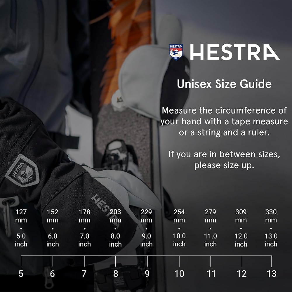 Amazon.com : Hestra Unisex Powder Gauntlet 3-Finger Glove