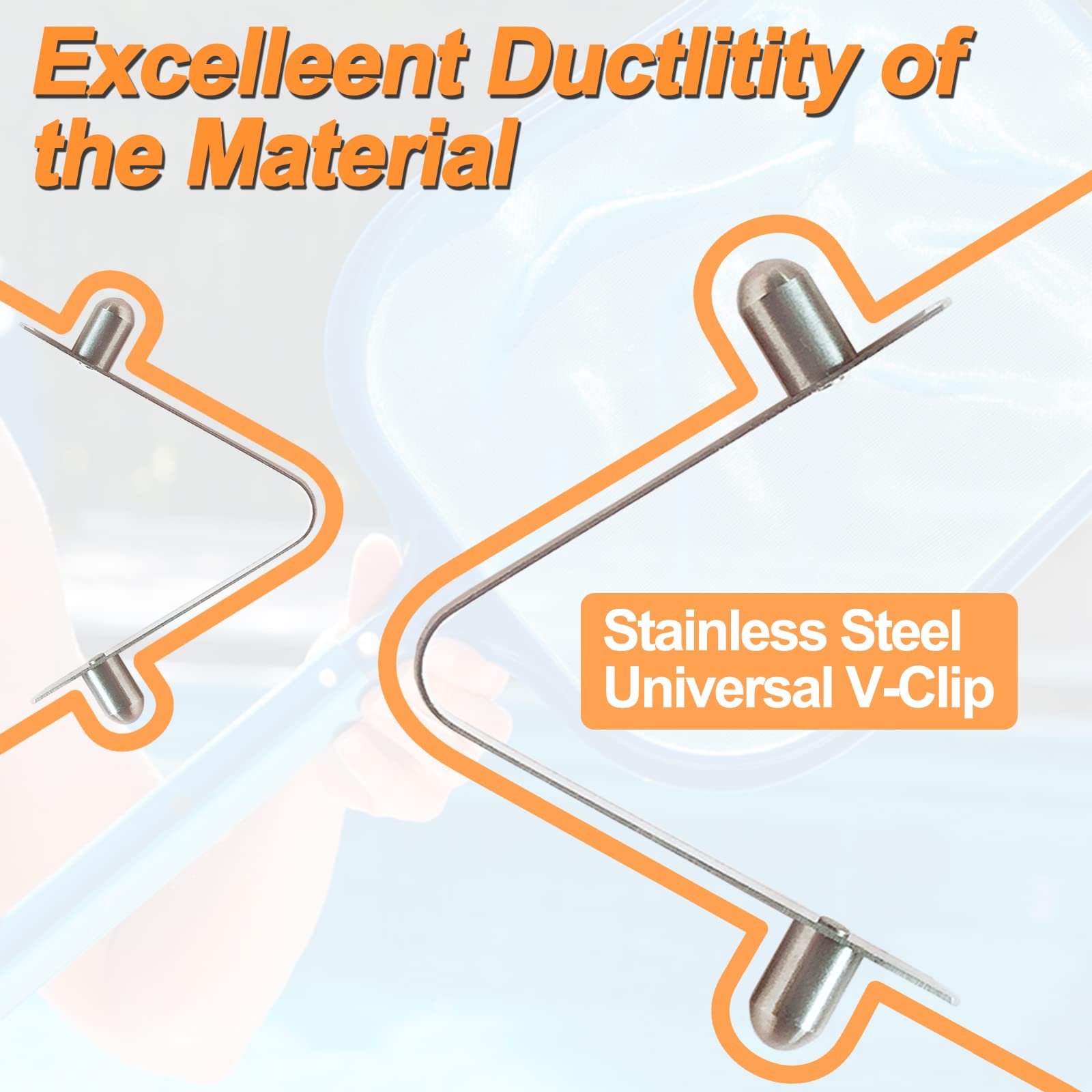 Amazon.com: Anranmm 10 PCS Stainless Steel V-Clips Butterfly V