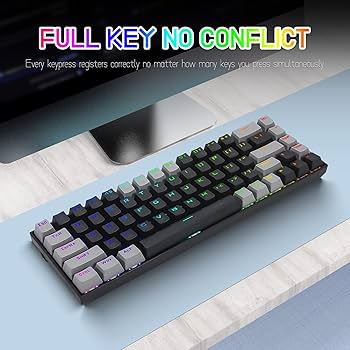 Amazon | E-YOOSO Z-686 ポータブルメカニカルゲーミングキーボード