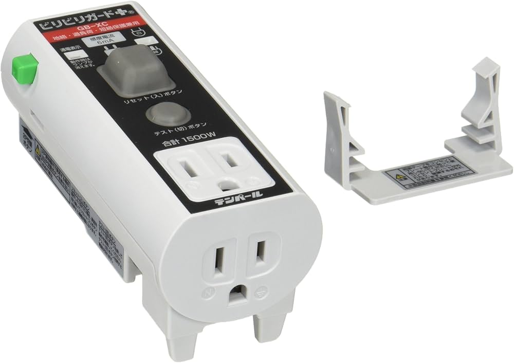 Amazon.co.jp: テンパール工業 接地極付プラグ形漏電遮断器 ビリビリ
