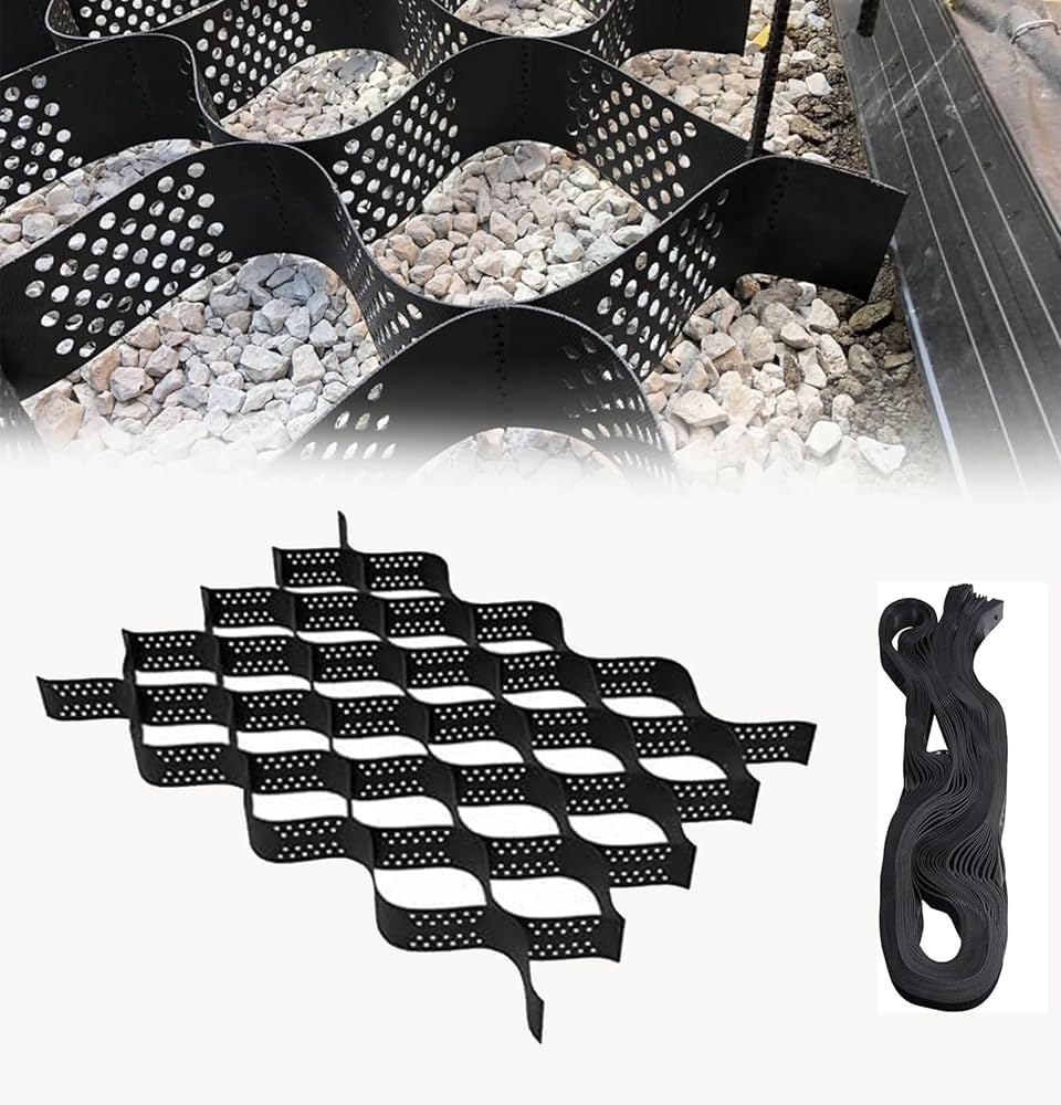 Amazon.co.jp: Ywamwj 1x1m グラベルフィックス砂利保護材マット砂利