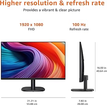 Amazon.com: Amazon Basics 24 Inch (23.8 inch viewable) Monitor
