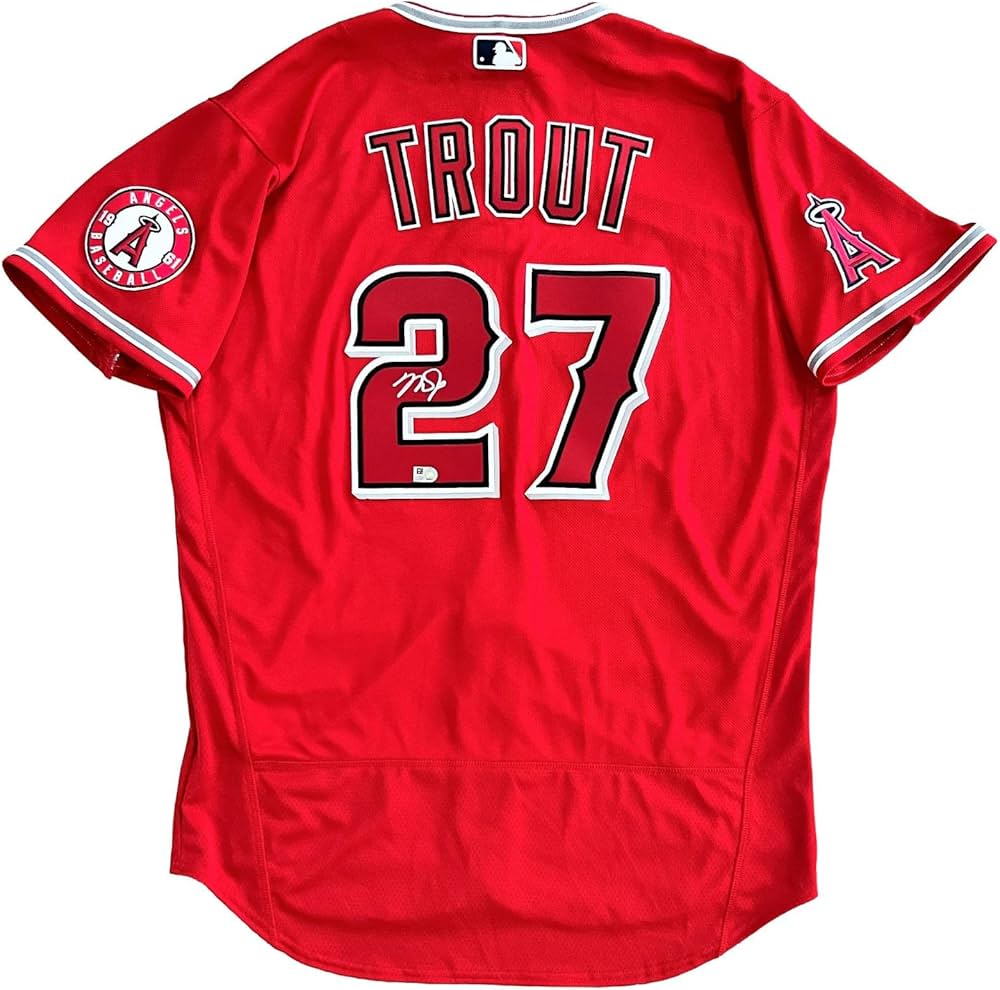 Amazon.com: Mike Trout Los Angeles Angels Signed Authentic Nike