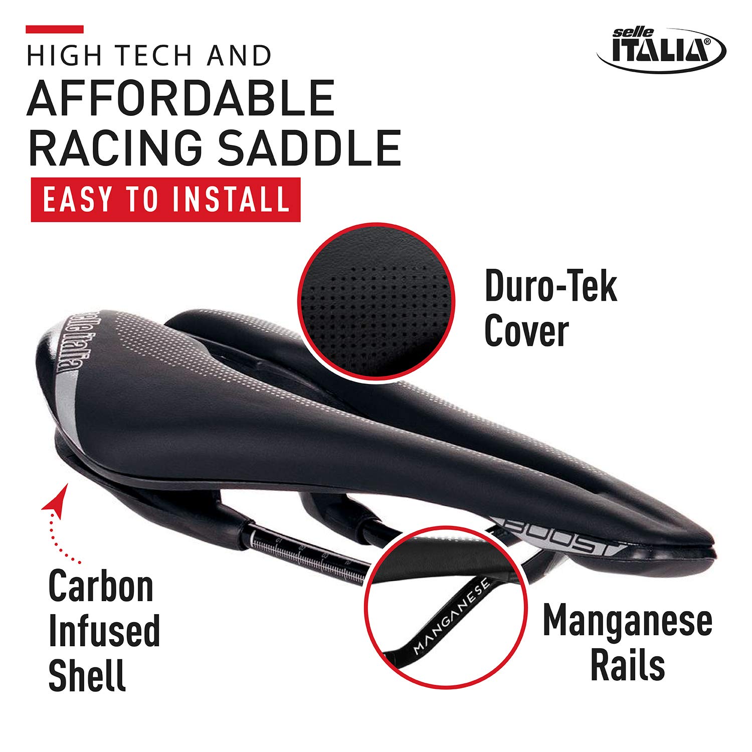 Amazon.com : Selle Italia SP-01 Boost TM Superflow Saddle : Sports