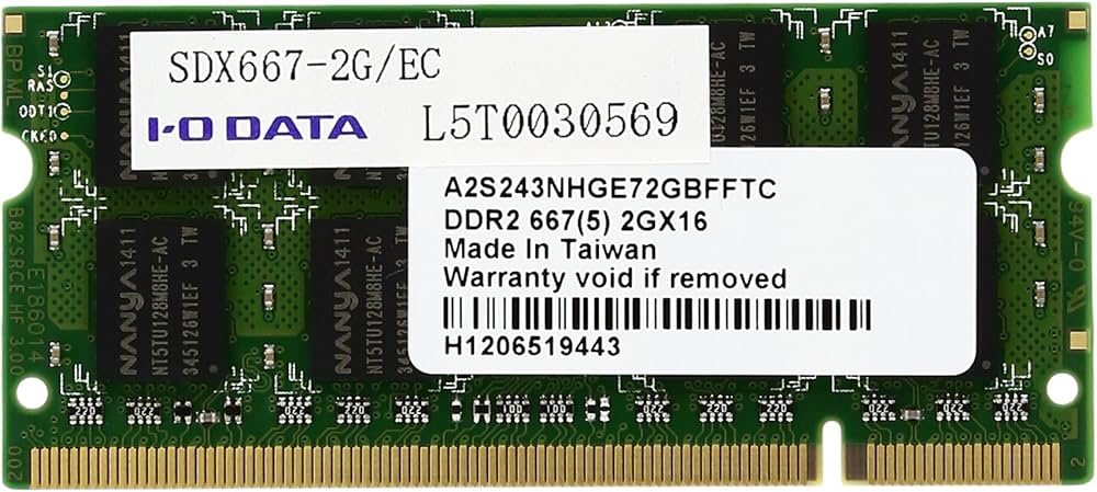 I・O DATA PC2-5300 DDR2 1G×2 箱入 I・O I・O DATA PC2-5300 DDR2 1G