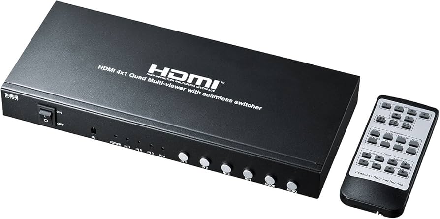 Amazon | サンワサプライ 4入力1出力HDMI画面分割切替器 SW-HD41MTV