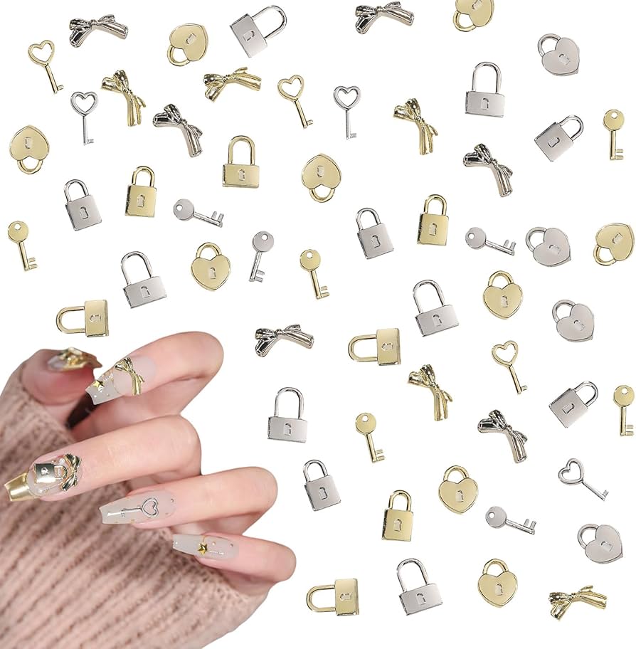 Amazon.co.jp: ネイルパーツ リボン 60個セット 3D 立体 大きめ