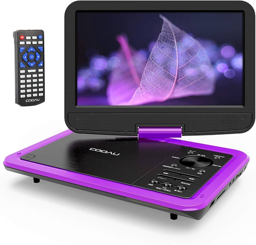 Amazon | COOAU ポータブルDVDプレーヤー 12.5型 車載用 モニター 10.5