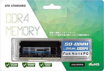 Amazon | CFD販売 ノートPC用メモリ DDR4-3200 (PC4-25600) 8GB×1枚