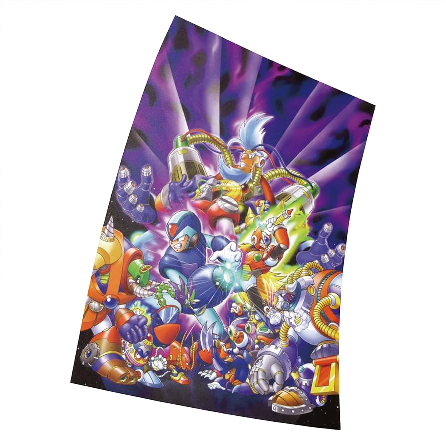 Amazon.co.jp: LNASI ロックマンXカバーポスター - 28x43cm - フレーム