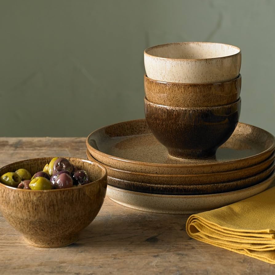Amazon.com | Denby Studio Craft 4 Piece Rice Bowl Set, One Size