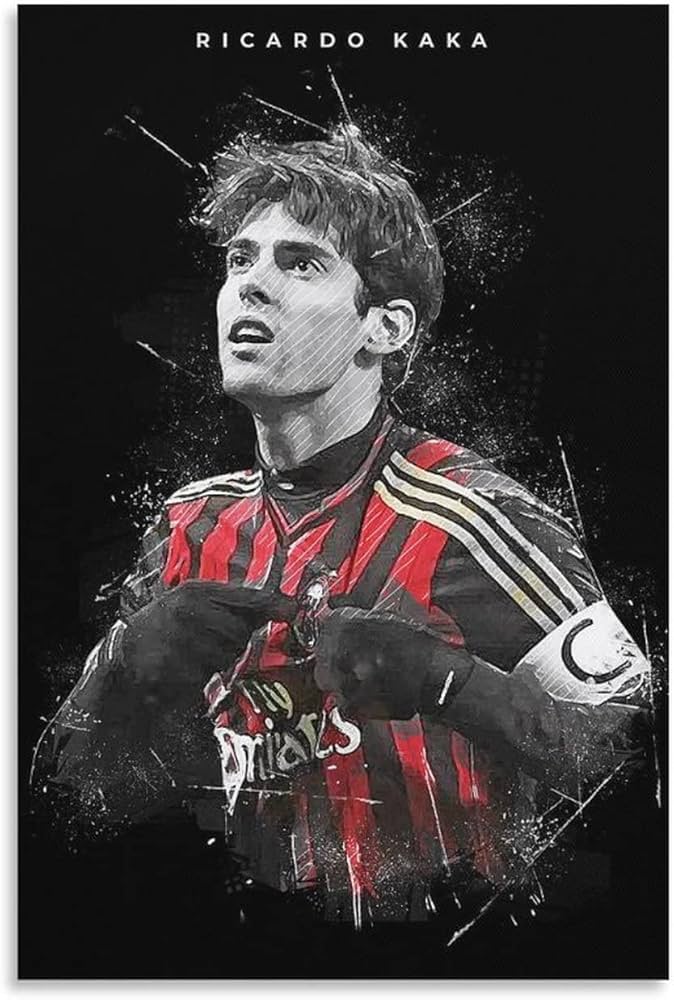 Amazon.co.jp: 有名なサッカー選手リカルド・カカ ポスター キャンバス