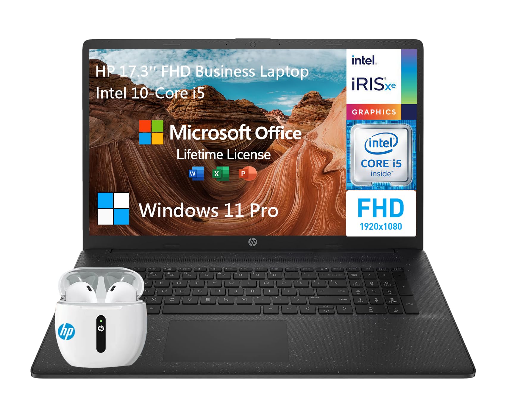 Amazon.com: HP 17 Inch Laptop Computer, FHD IPS 17.3 Laptop PC