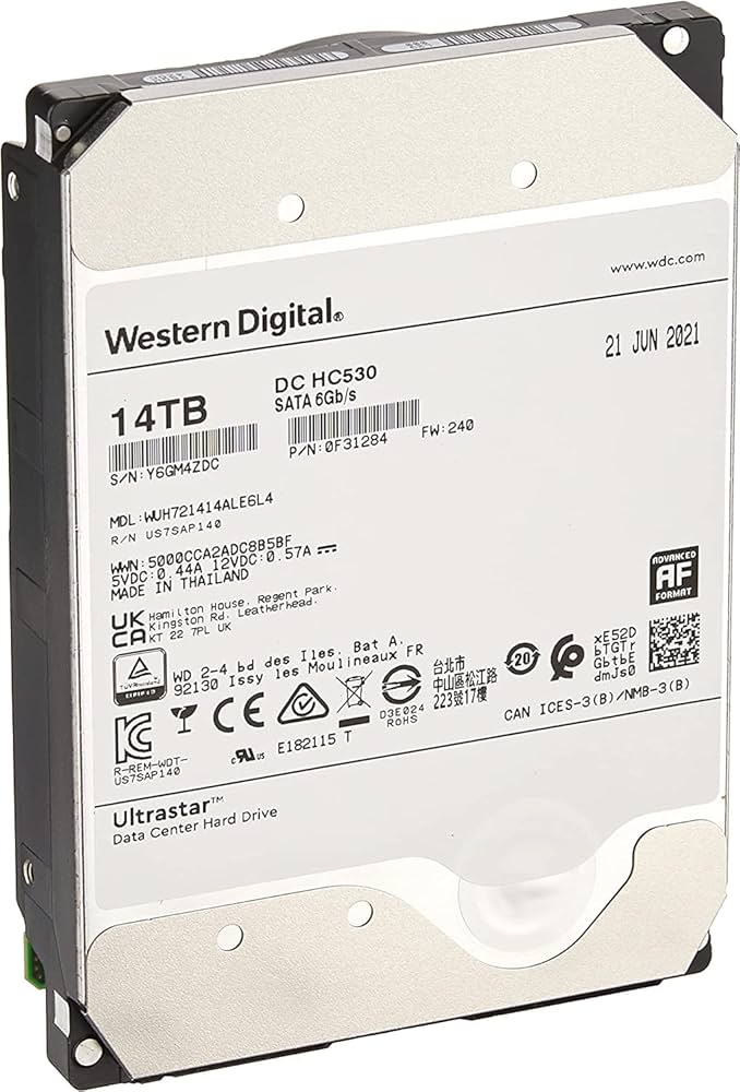 Amazon | Western Digital (ウエスタンデジタル) 14TB Ultrastar DC