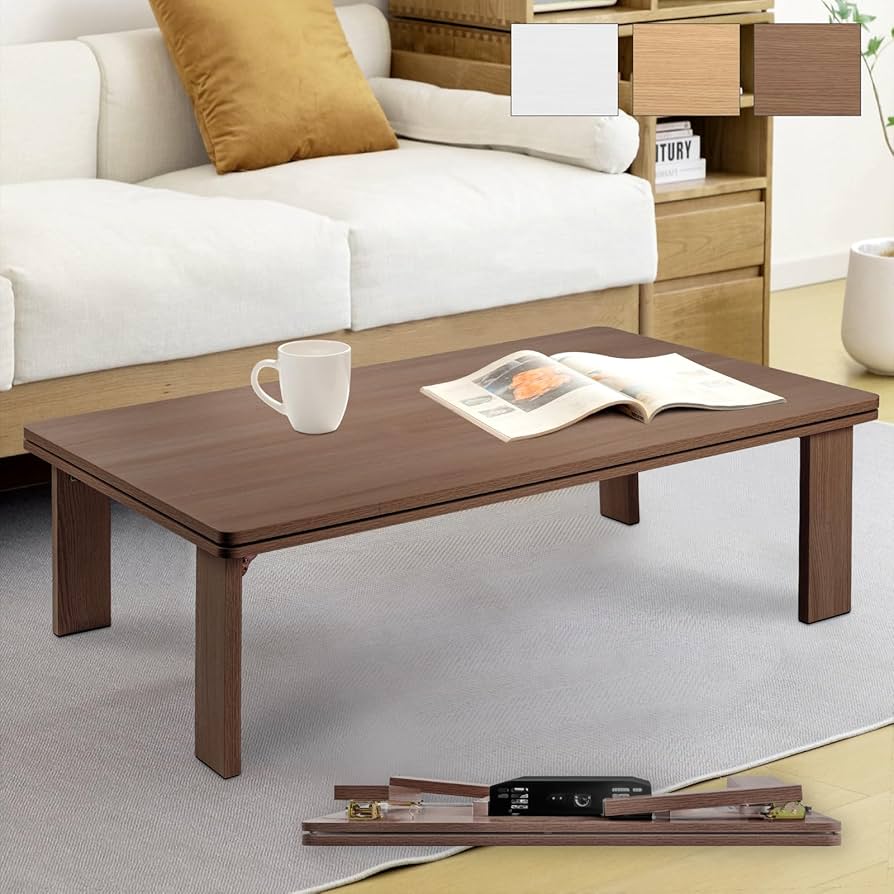 シンプル温風ファンヒーター こたつテーブル80