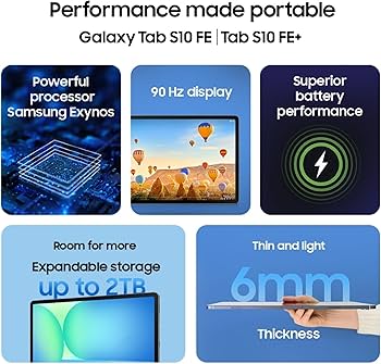 Samsung Galaxy Tab S10 FE, S Pen in-Box, 27.7 cm (10.9 inch