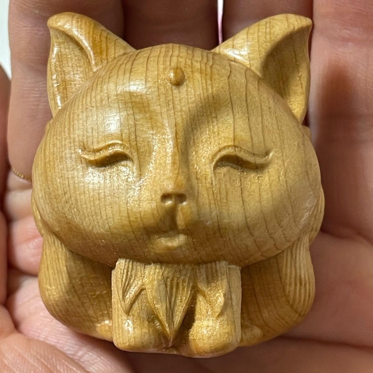 Amazon.co.jp: 木 九尾置物 九尾の狐 御守り 彫刻 オブジェ 木彫り