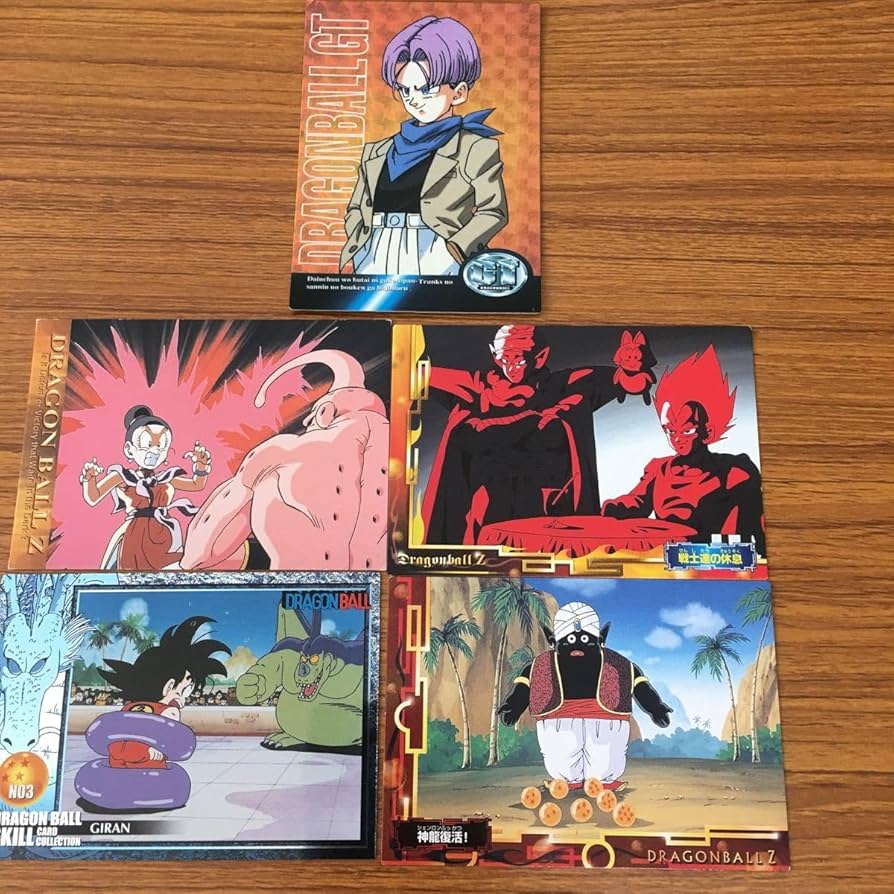 ドラゴンボール めんこ カード 悟空トランクスピッコロベジータ