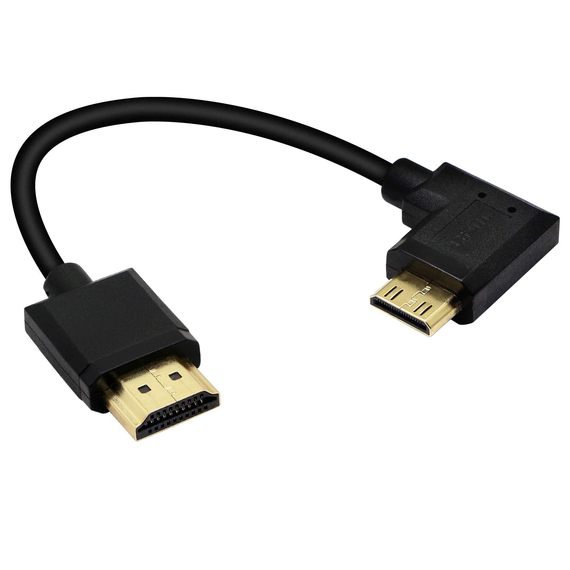 Amazon | 15cm Mini HDMI - HDMI ショートケーブル 90度 直角 高速