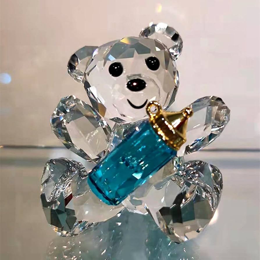 Amazon.co.jp: k9クリスタルガラス 熊 クマ 水晶 水晶置物 ペンダント