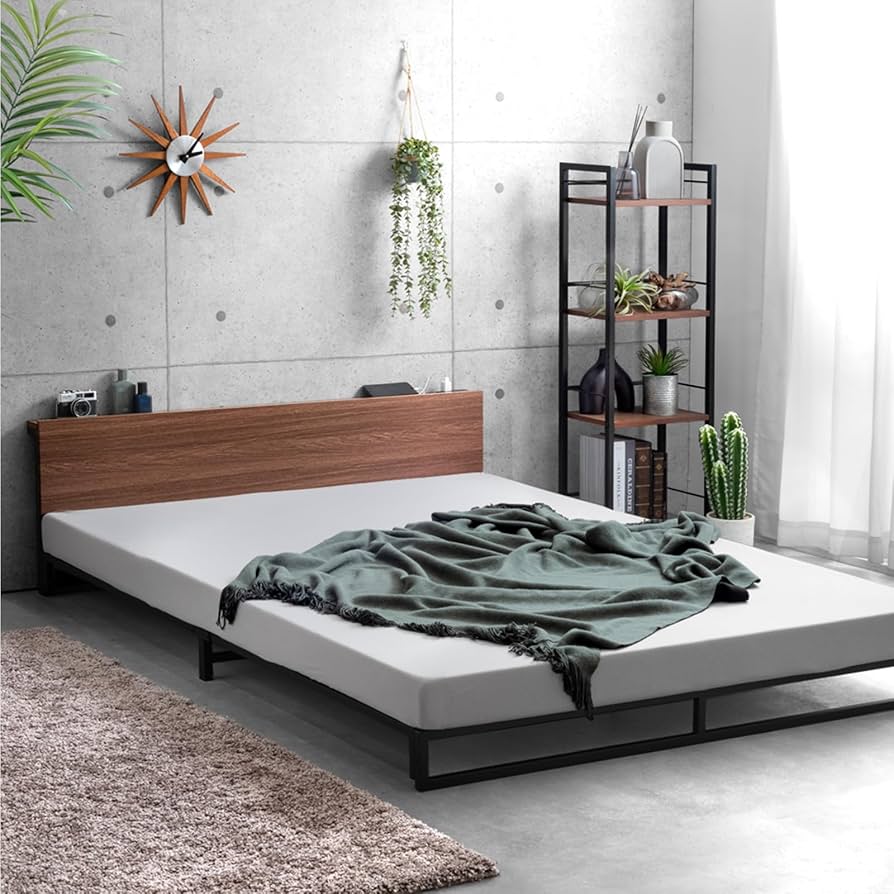 Amazon.co.jp: Tansu no Gen Bed Frame, Single, Low Bed, Outlet