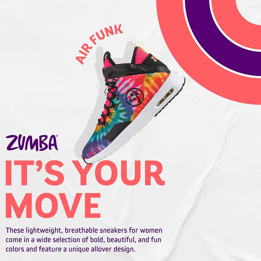Amazon | ZUMBA (ズンバ) エアファンクダンススニーカー ミッドトップ