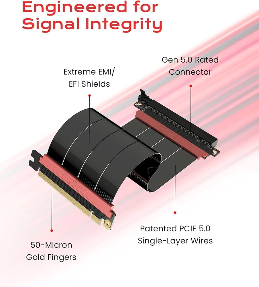 Amazon.co.jp: LINKUP - AVA5 PCIE 5.0 ライザーケーブル | RTX5090