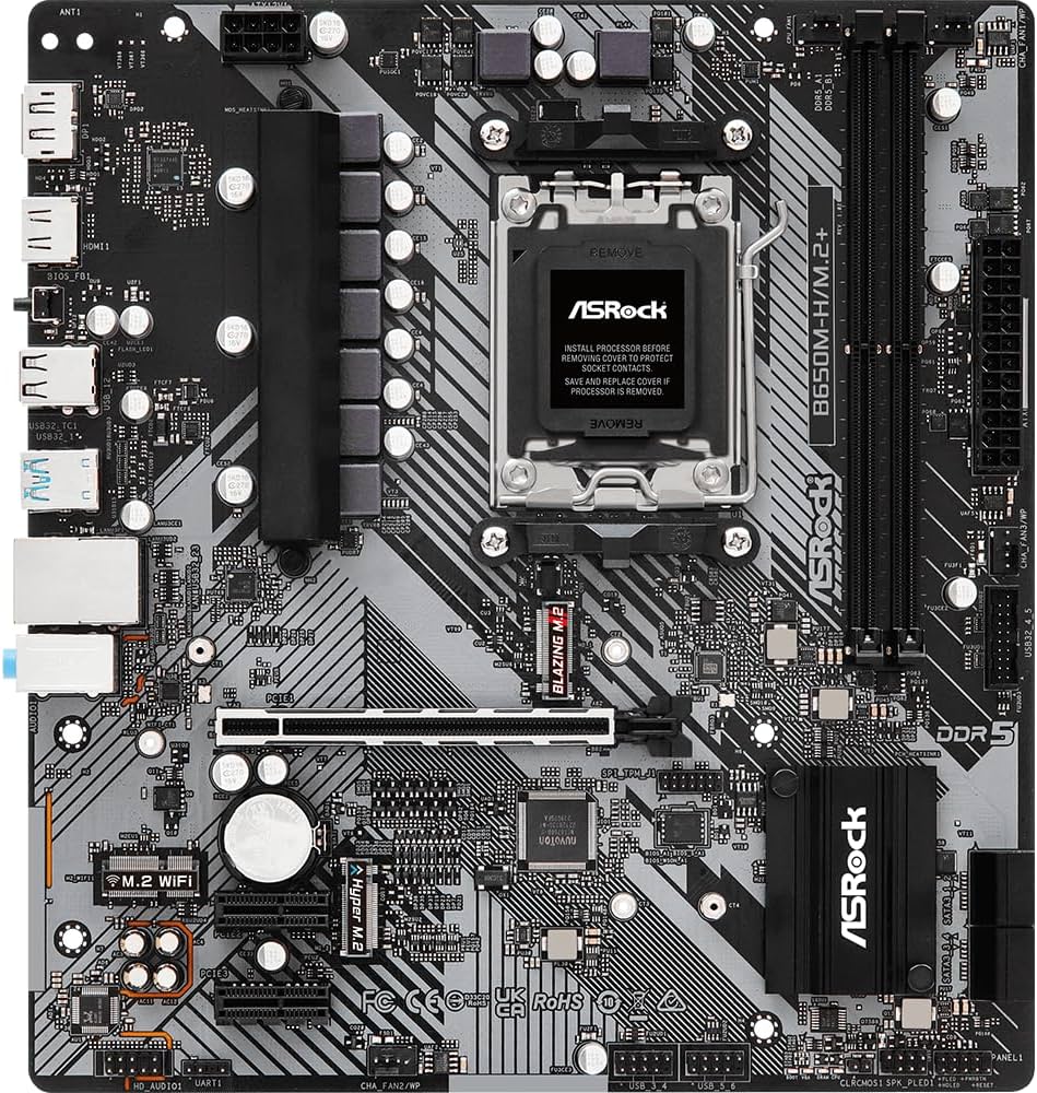 Amazon | ASRock B650M-H/M.2+ Micro ATX マザーボード DDR5