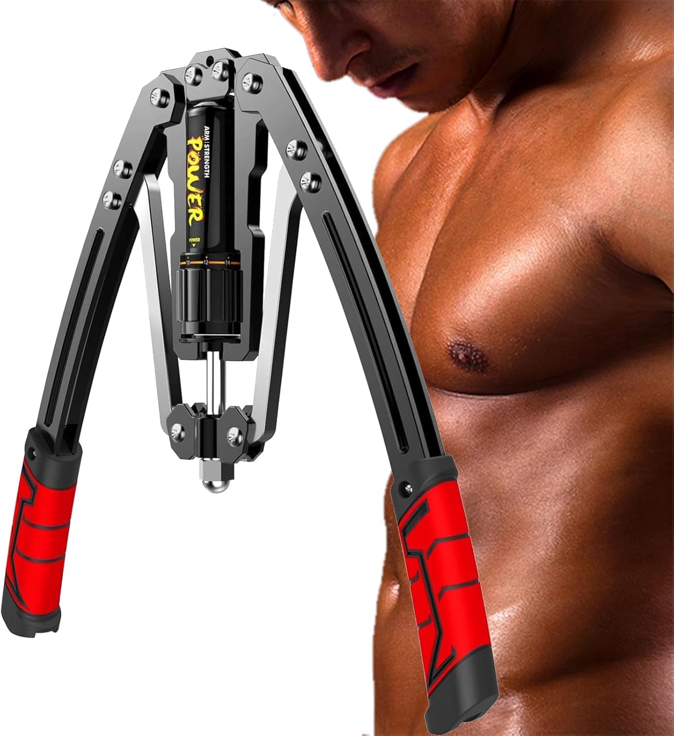 Amazon.co.jp: アームバー 筋トレグッズ 油圧式 エキスパンダー 大胸筋