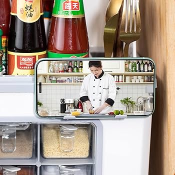 Amazon｜多機能キッチン調味料ボックス、大容量スパイスボックス多機能