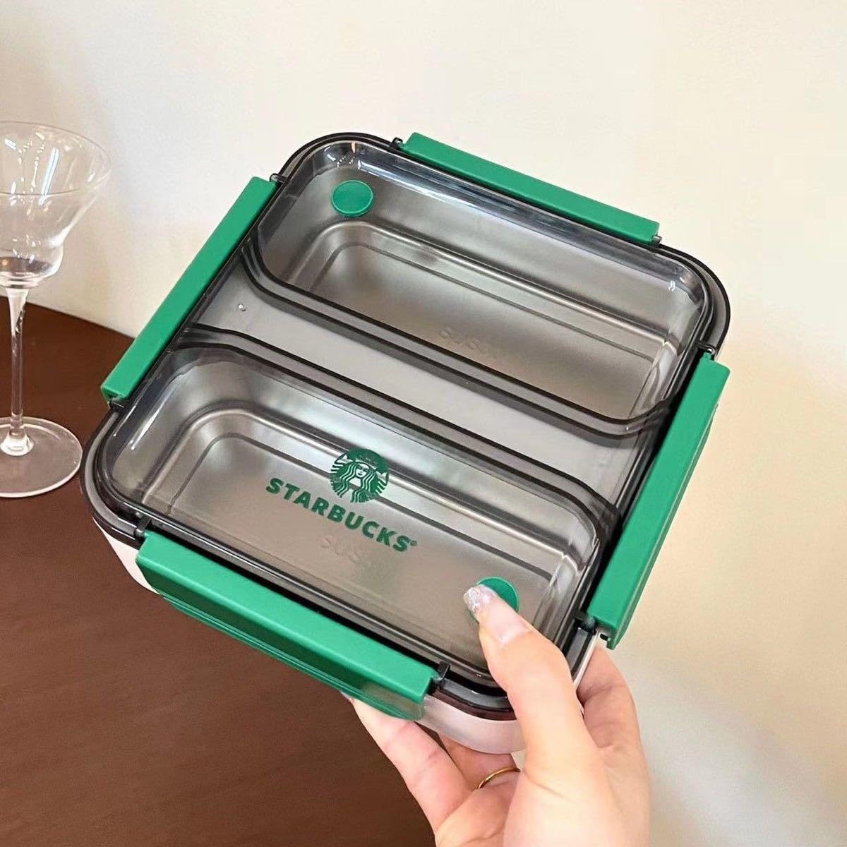 Amazon | 海外限定スタバ スターバックス 保温お弁当箱 食器付き 電子