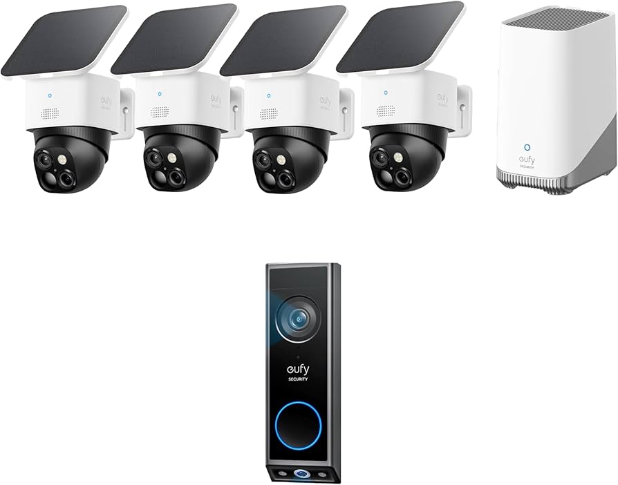 Amazon.com : eufy Security SoloCam S340 4-Cam Kit (HomeBase S380