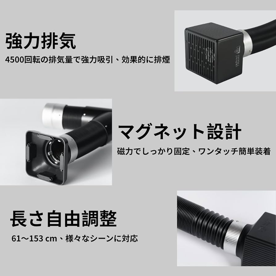 Amazon | SANDBOX SMART F2 桌上型煙吸収装置 吸煙ファンUSB給電 超省