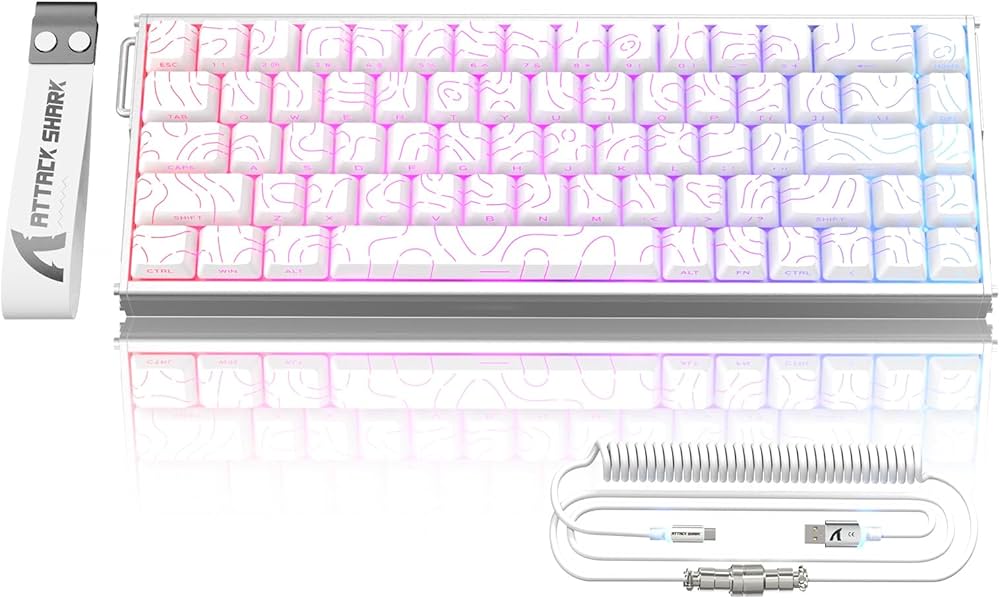 Amazon | ATTACK SHARK X68MAX HE ラピッドトリガー キーボード