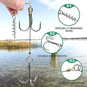 Amazon | FishingPepo 釣り用ジグヘッドキット 3個 トレブルフック