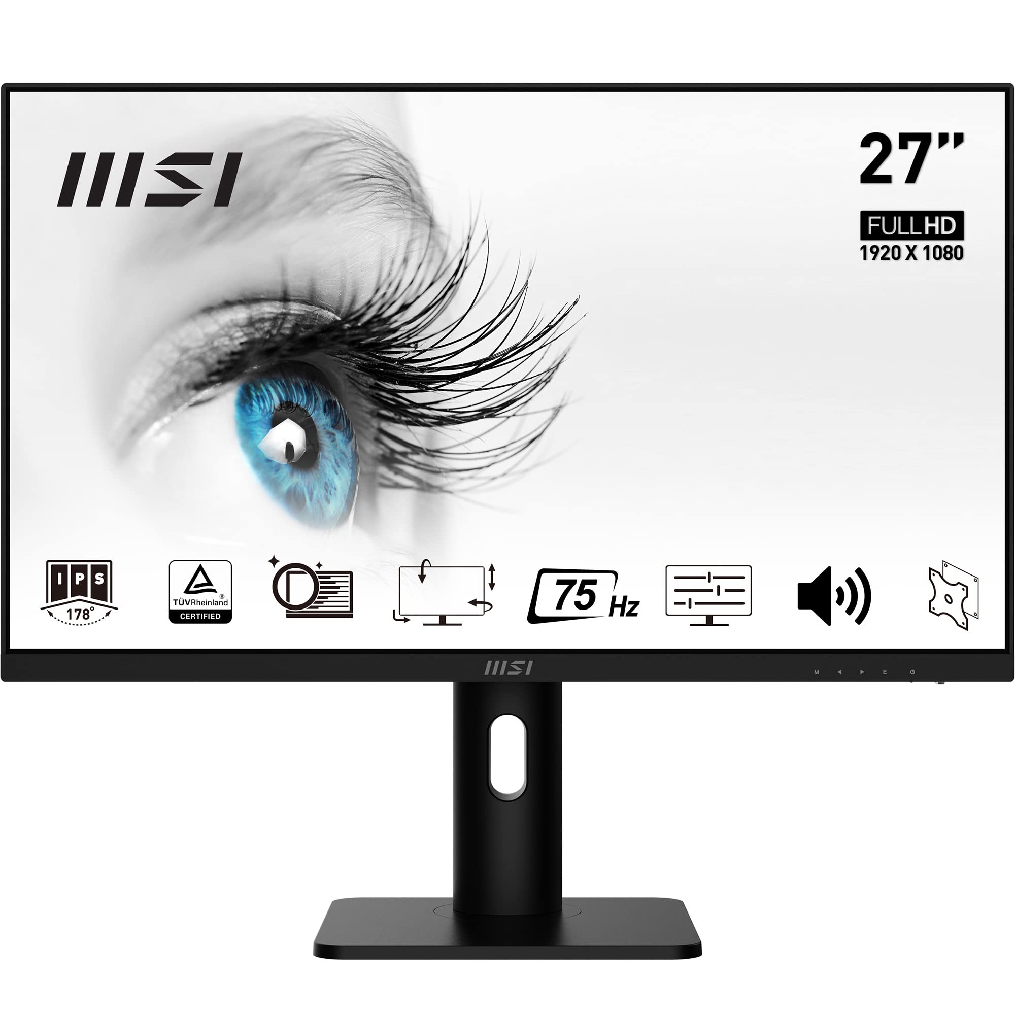 MSI PRO MP273P Business & Productivity Monitor 27 Inch FullHD