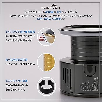 Amazon | HEIGHTEN リール スプール 替えスプール 4000番から5000番
