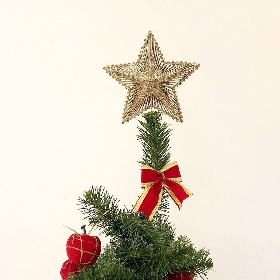 Amazon | Freneci クリスマスツリートップオーナメント、冬の