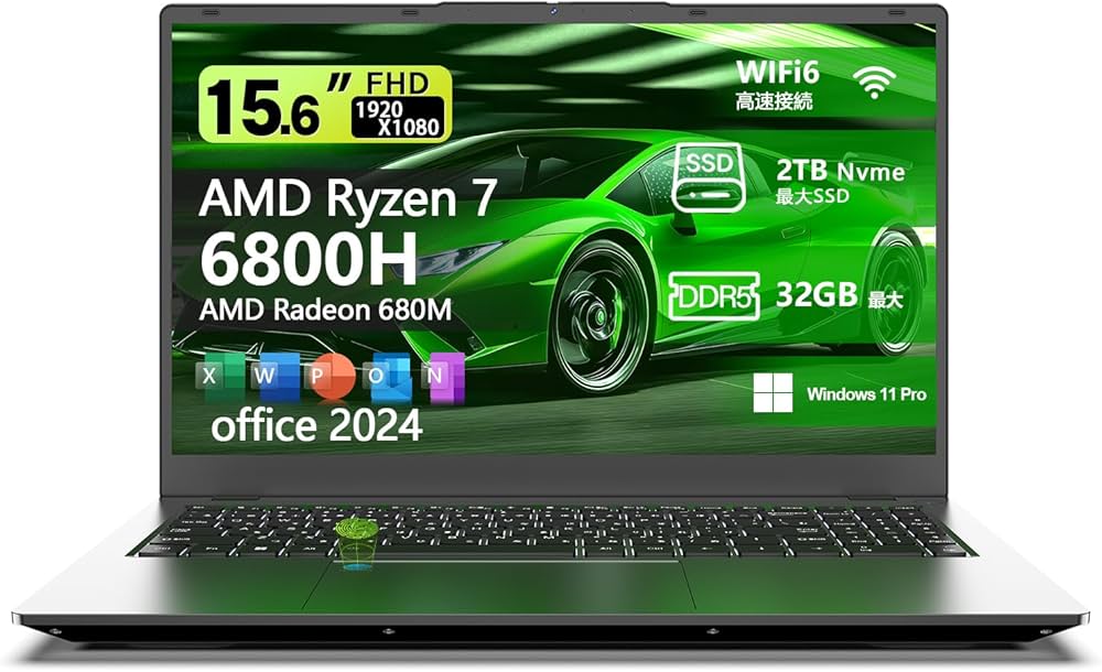 Amazon.co.jp: VETESA ゲーミングノートpc AMD Ryzen 7 6800H+Radeon